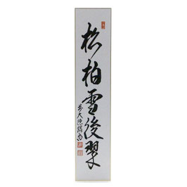 短冊 「 松柏雪後翠 」 紹尚