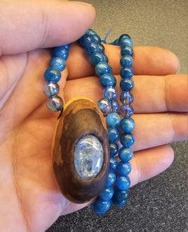 Magicmala Baumperle Rotbuche mit Aquamarin