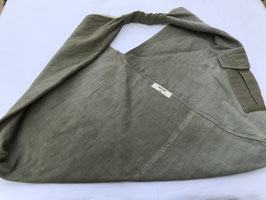 Sac origami kaki doublé, taille M