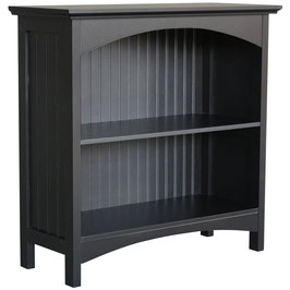 eHemco 2 Tier Bookcase with 2 Arched Supports, 29 Inches Height