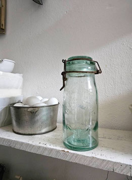 1L LA LORAINE antike Flasche Weckglas aus Frankreich