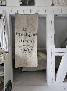 GOTT SEGNE 1928 uralter Getreidesack Leinensack
