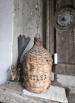 VERKAUFT Gug 13.01. sehr alte DAME JEANNE franz Weinballon im Korb