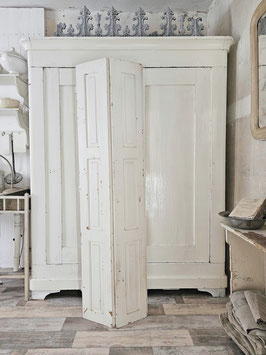 VERKAUFT 171cm uralter Fensterladen - alte weiße Lacke - schöne Patina