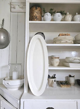 VERKAUFT Ets 15.01. 64cm antike Fischplatte RIESENTEIL aus Keramik VILLEROY & BOCH V&B