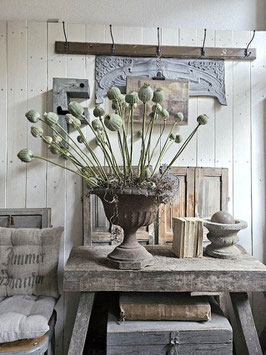 uralte franz Eisenvase Amphore - runde Jardiniere