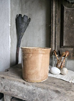 VERKAUFT Bec 04.01. antiker franz Tontopf Confit Pot AF8