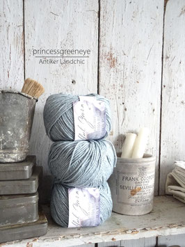 8xVERKAUFT Kla 13.07. wool/cotton blend - SOFT BLUE BLASSBLAU von JEANNE D'ARC LIVING