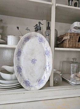 48cm antike Fleischplatte VILLEROY & BOCH Flieder