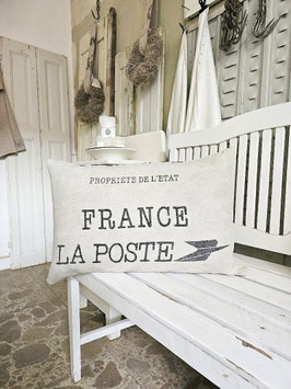 VERKAUFT Der 25.08. FRANCE LA POSTE - Franz Postsack Leinenkissen 60x38