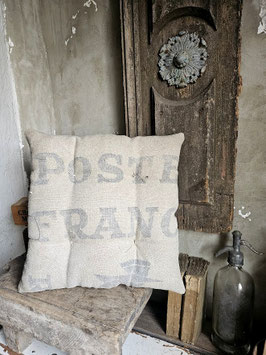 POSTE FRANC franz Postsack Stuhlkissen Sitzkissen aus antikem Leinen