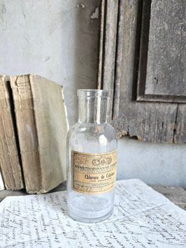 VERKAUFT Nic 13.03. antike Flasche CHLORURE DE CALCIUM