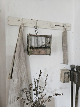 VERKAUFT Wid 04.06. uralter franz. Singvogelkäfig Fil de fer - tolle Patina