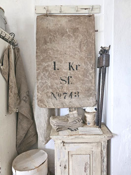 VERKAUFT Bec 01.09. TWOFACE No743 .....antiker Getreidesack Mehlsack
