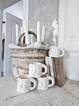 storno Ret 04.01. sehr alte Weihnachtsmann Tasse Keramik Weihnachtstasse