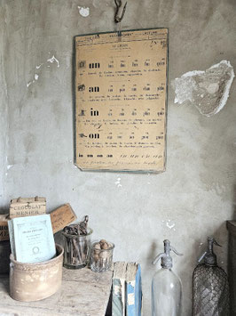 TABLEAU POUR L'ENSEIGNEMENT antike franz Lehrtafel No21/No22