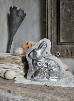 16cm uralte Schokoladenform HASE sitzend