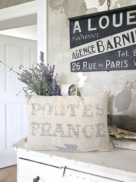 56x39cm POSTES FRANCE Leinenkissen