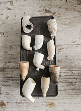 VERKAUFT Fis 17.02. 10erLOT CLAY PIPES
