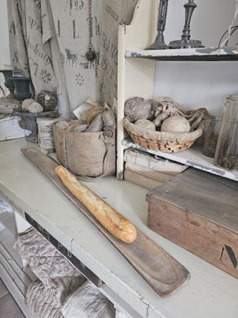 1xVERKAUFT Zaw 11.12. uralte Baguette Gärform aus Holz
