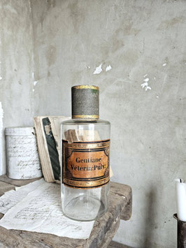 VERKAUFT Sho 20.04. GENTINAE antike grosse franz Apothekerflasche