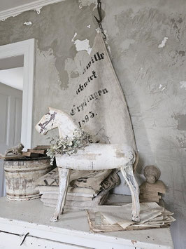 VERKAUFT Ets 04.10. antikes Ziehpferd - Traumteil grandioser Patina - shabbychic
