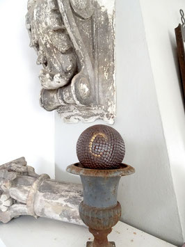 antike BOULE Kugel aus Frankreich - genagelt C