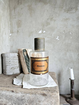 VERKAUFT Sho 20.04. MINIUM antike grosse franz Apothekerflasche