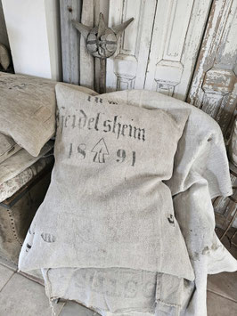 1891 PFEIL XXXL Hundekissen LeinenKissen Getreidesackkissen