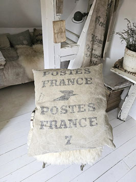 POSTES FRANCE 7 XXXL Hundekissen LeinenKissen Getreidesackkissen