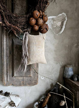 VERKAUFT Buc 09.11. TANNENBAUM Leinenhänger PRIMITIVE-ART-HANGER 1871