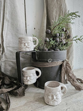 1xVERKAUFT Sch 28.12. alte Weihnachtsmann Tasse Keramik Weihnachtstasse