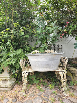 VERKAUFT Ets 19.06. 71cm uralte Badewanne Kinderbadewanne Zinkwanne