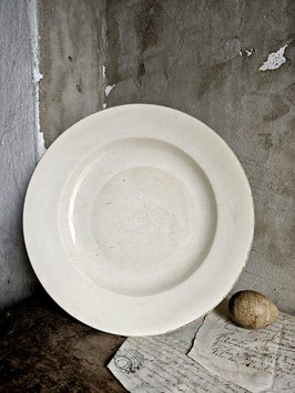 28cm uralte franz runde Platte - tolle Patina