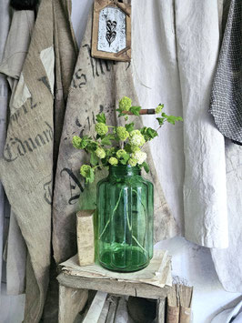 uraltes großes Einmachglas PICKLE JAR waldgrün - perfekt als Windlicht!