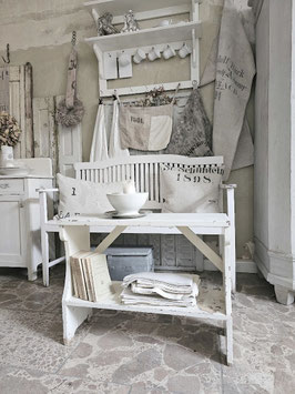 VERKAUFT Stu 12.10. 71cm uralte Wasserbank Ofenbank Sitzbank - grandiose Patina - shabbychic