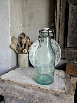 1L L'IDEALE Porzellanverschluß uralte Konservenflasche Flasche aus Frankreich