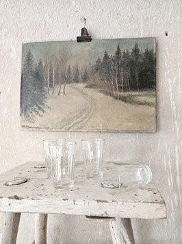 2xVERKAUFT Zaw 28.06. altes französisches Bistroglas Beistellglas Wasserglas Appetizerglas