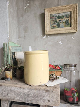 VERKAUFT Ets 14.05. grosser sehr alter franz Confit-Pot
