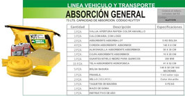 Kit  Linea Vehículo Transporte  73 Lts.