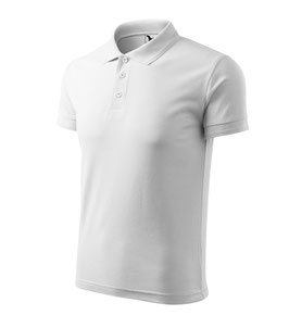 Pique Poloshirt weiß bis 5XL