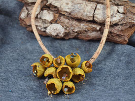 Tonblüten-Collier "Weizenfeld"