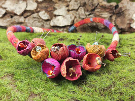Tonblüten-Collier "Gewürzmarkt"