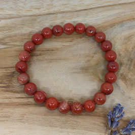 Bracelet Jaspe Rouge 8mm