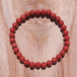 Bracelet Jaspe Rouge 6mm