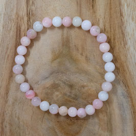 Bracelet Opale Rose 6mm