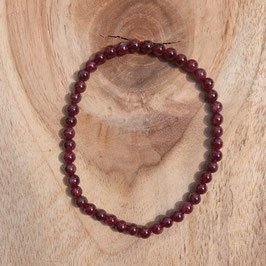 Bracelet Grenat Rouge 4mm