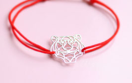 'EYE OF THE TIGER' Armband Silber