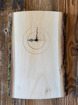 Brett mit Rinde Uhr Länge 40cm, dünnes Brett!