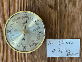 Barometer klein, goldfarbig